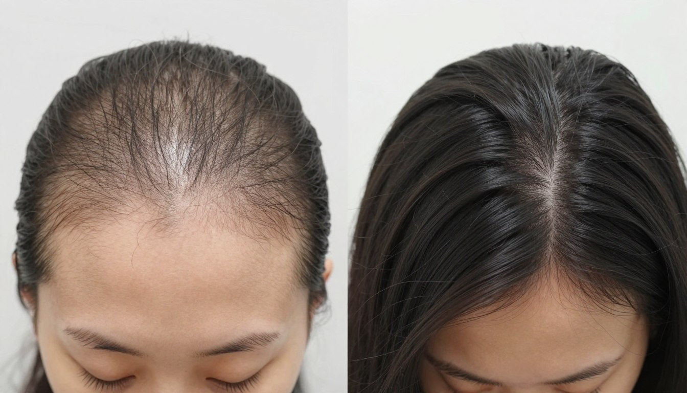 Healthy restored scalp that resists product buildup
